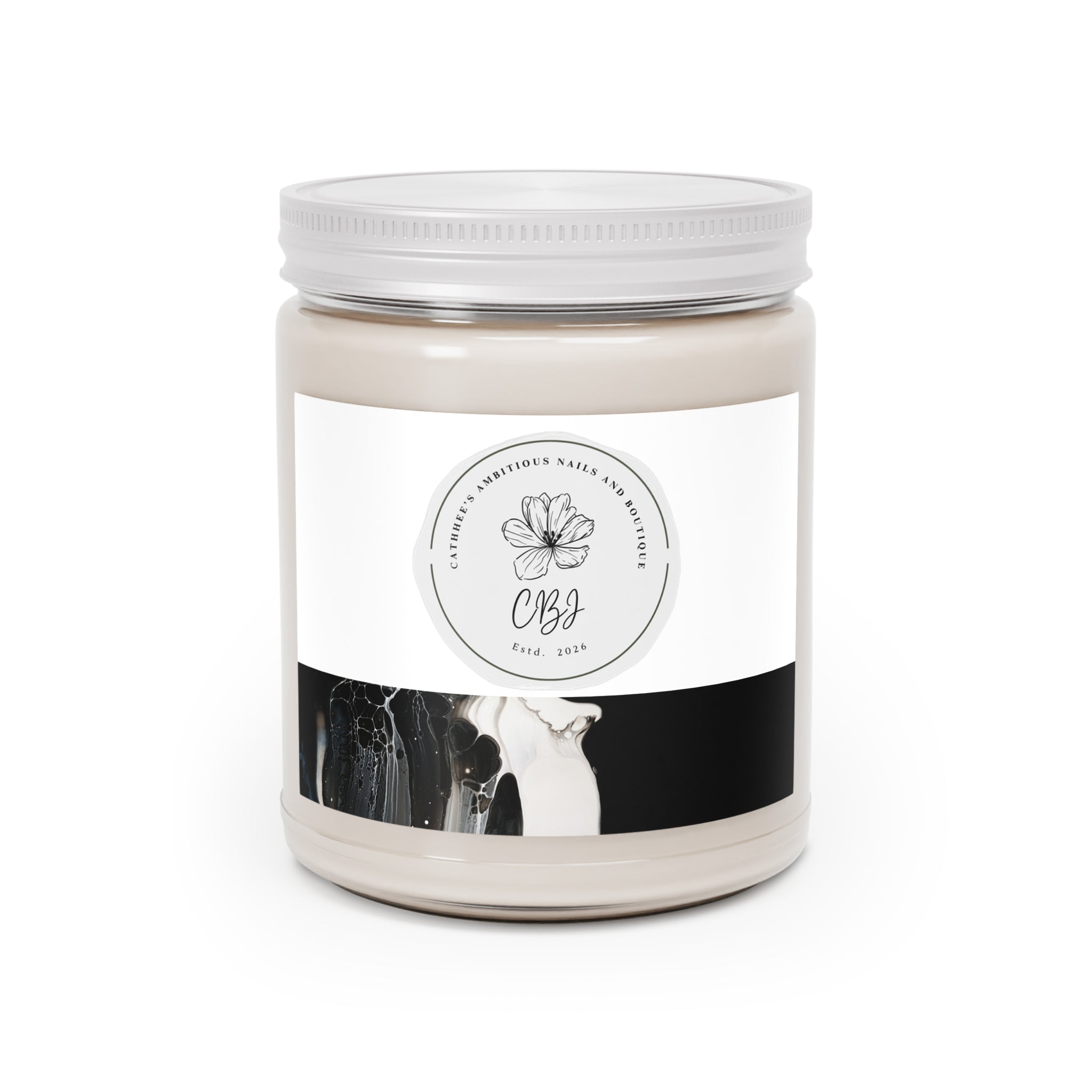 Scented Soy Candles with White Lid, 9oz