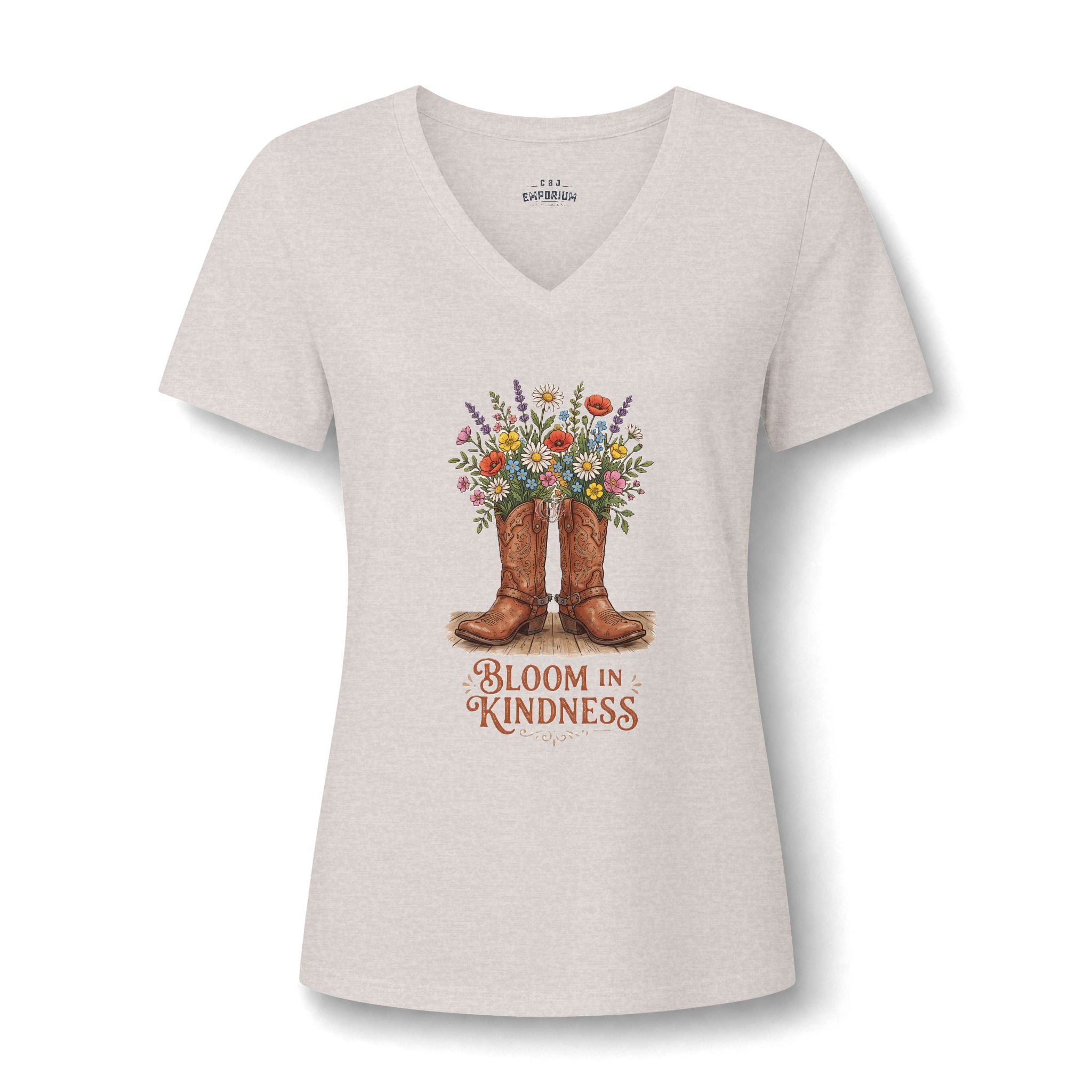 Bloom in Kindness V-Neck Tee