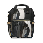 Diaper Backpack — Black Marble Multifunctional Baby Bag