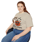 Spooky Season Tee — Cute Ghost & Jack-o'-Lantern Halloween Shirt