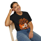 Hello Fall T-Shirt – Autumn Pumpkin Coffee Graphic Tee