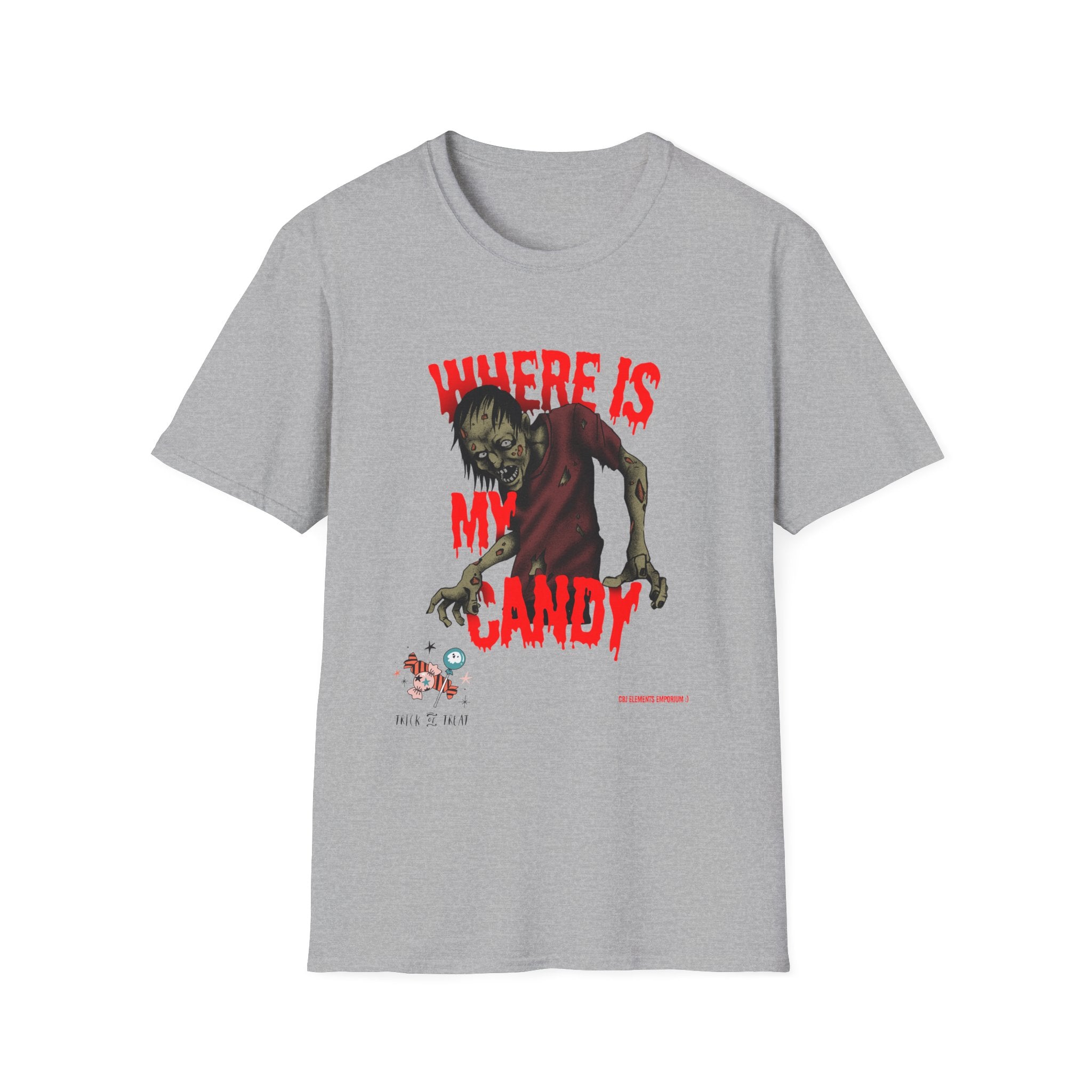 Trick or Treat to My Candy? Zombie Halloween Tee