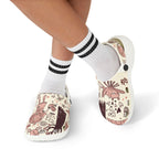 Kids Floral Fantasy Foam Clogs — Cute Princess & Animal All-Over Print