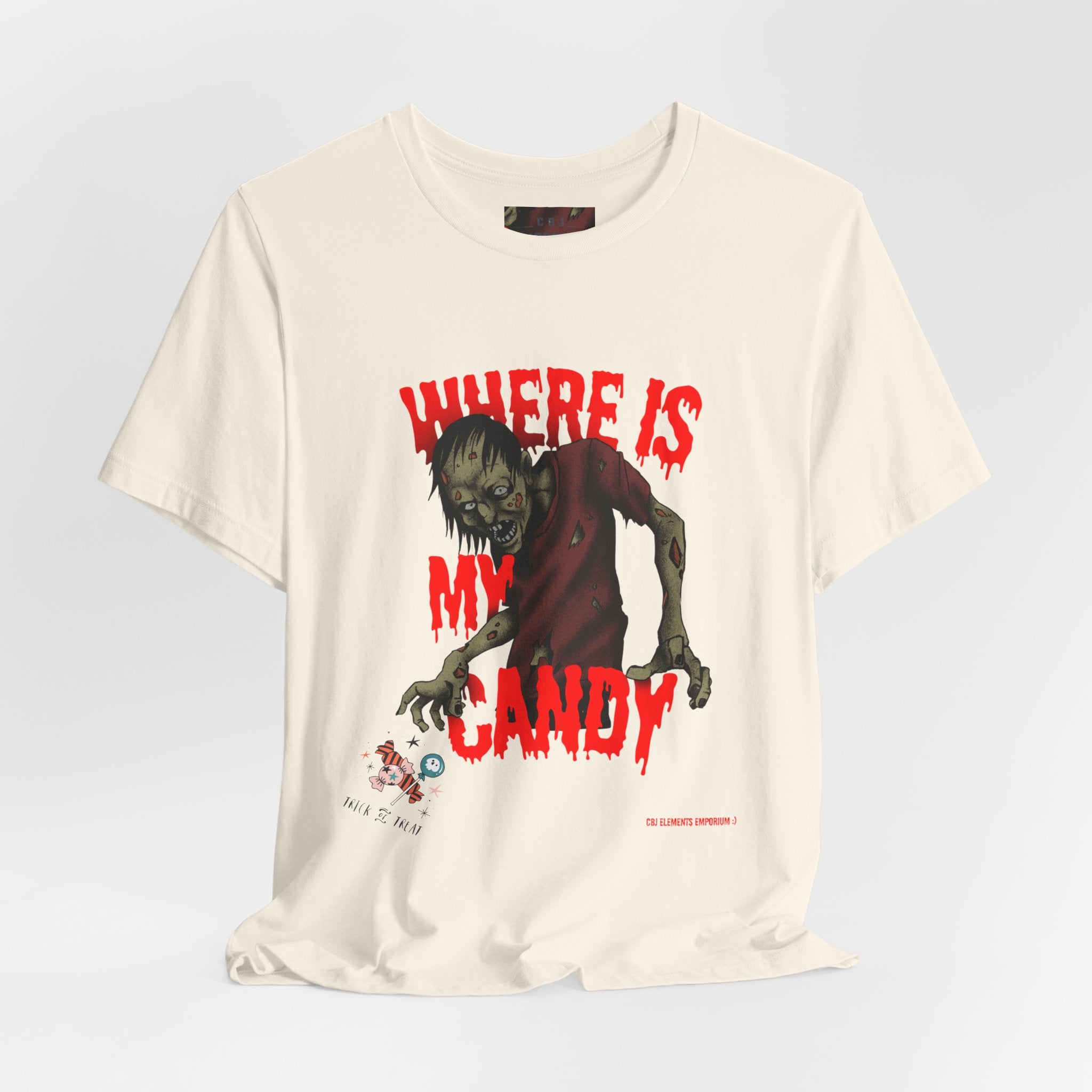 Where Is My Candy? Zombie Halloween Tee