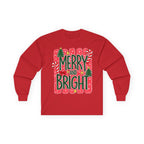 Merry and Bright Ultra Cotton Long Sleeve Tee