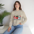 Christmas Ornaments Crew Sweatshirt — "Tis the Season to Be Jolly" Holiday Sweater