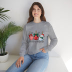 Christmas Ornaments Crew Sweatshirt — "Tis the Season to Be Jolly" Holiday Sweater