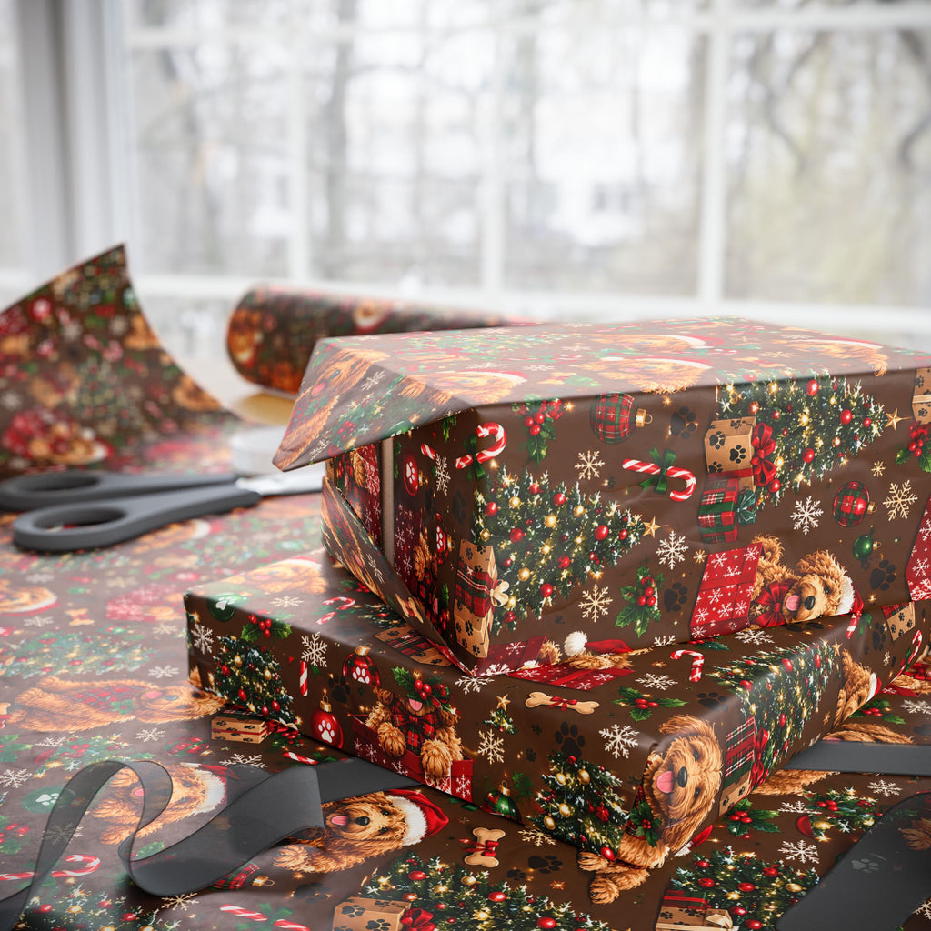 Golden doodle Christmas Wrapping Papers