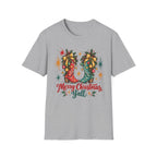 Christmas Cowboy Boots T-Shirt — "Merry Christmas Y’all" Holiday Tee