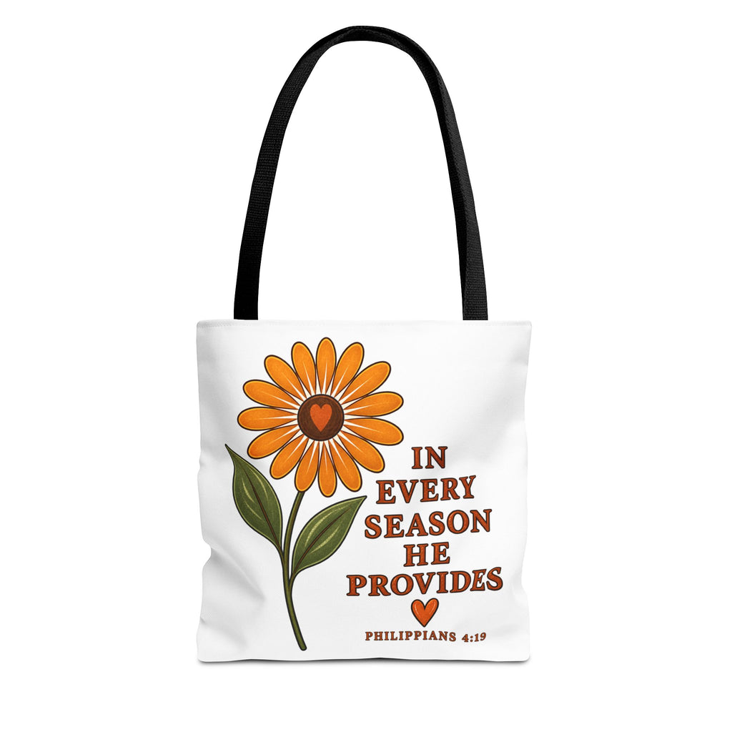 In Every Season He Provides  - Tote bag