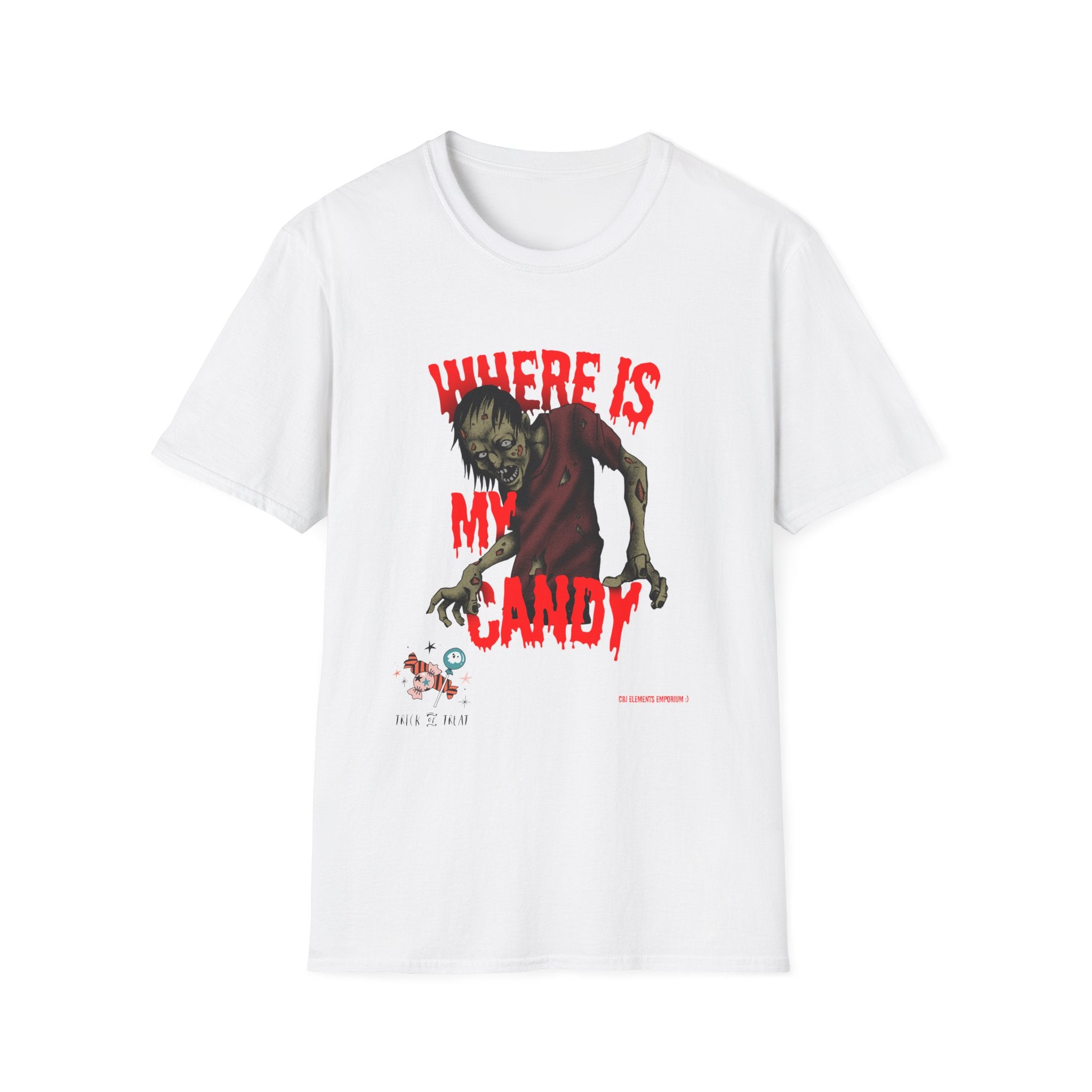 Trick or Treat to My Candy? Zombie Halloween Tee