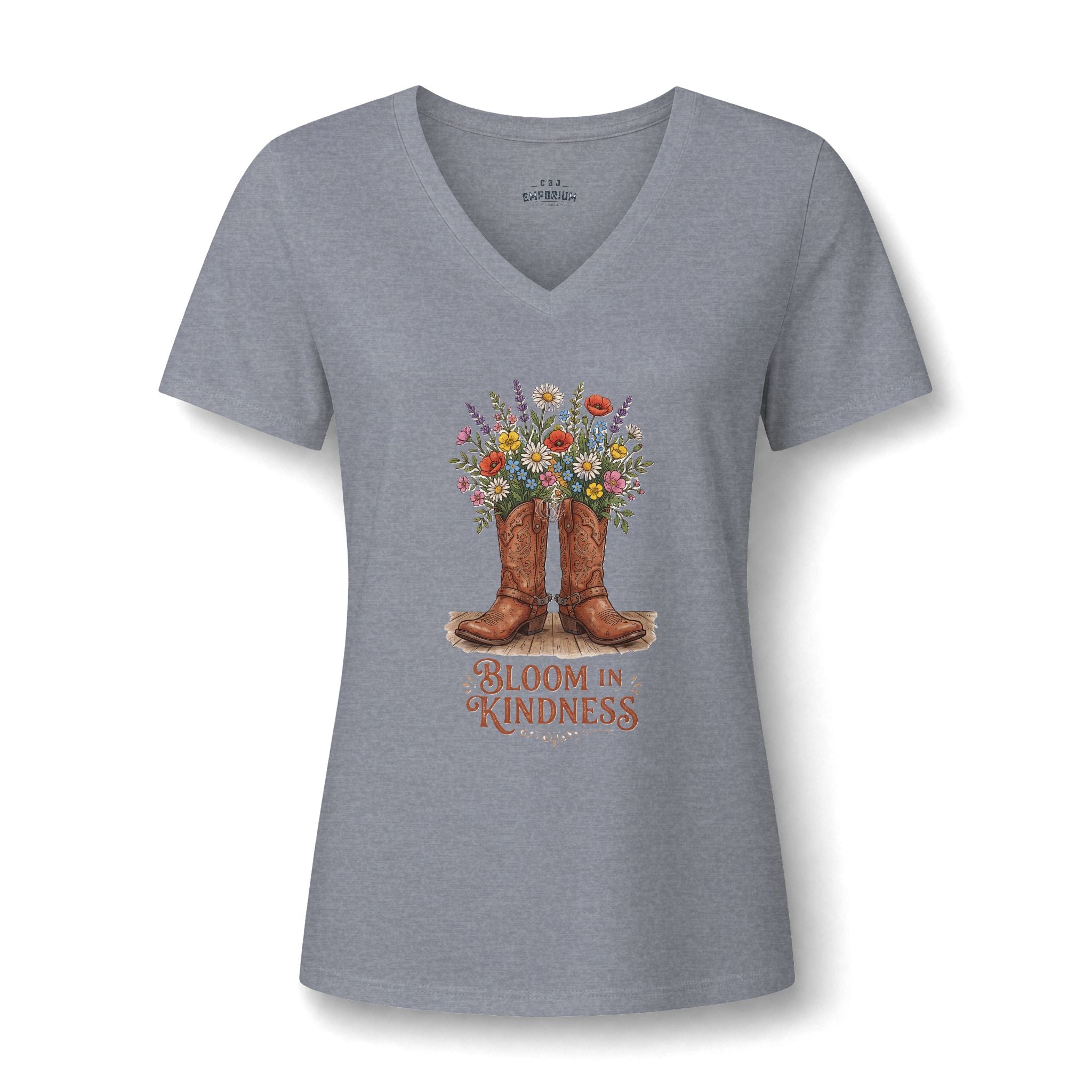 Bloom in Kindness V-Neck Tee