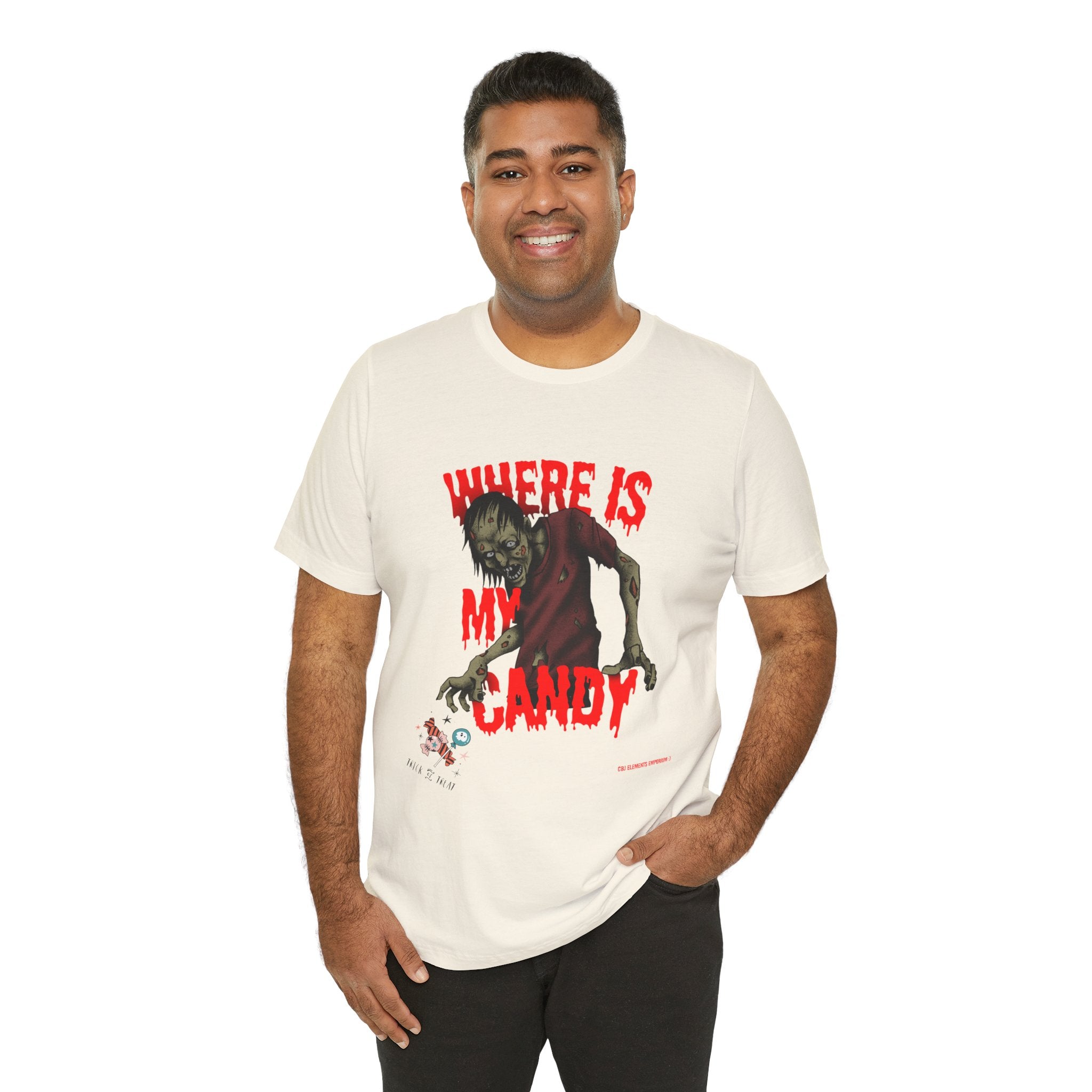 Where Is My Candy? Zombie Halloween Tee
