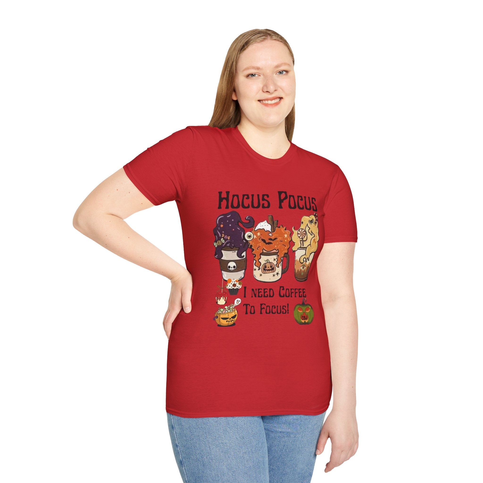 Hocus Pocus Coffee Tee — Cute Witch Sisters Halloween T‑Shirt