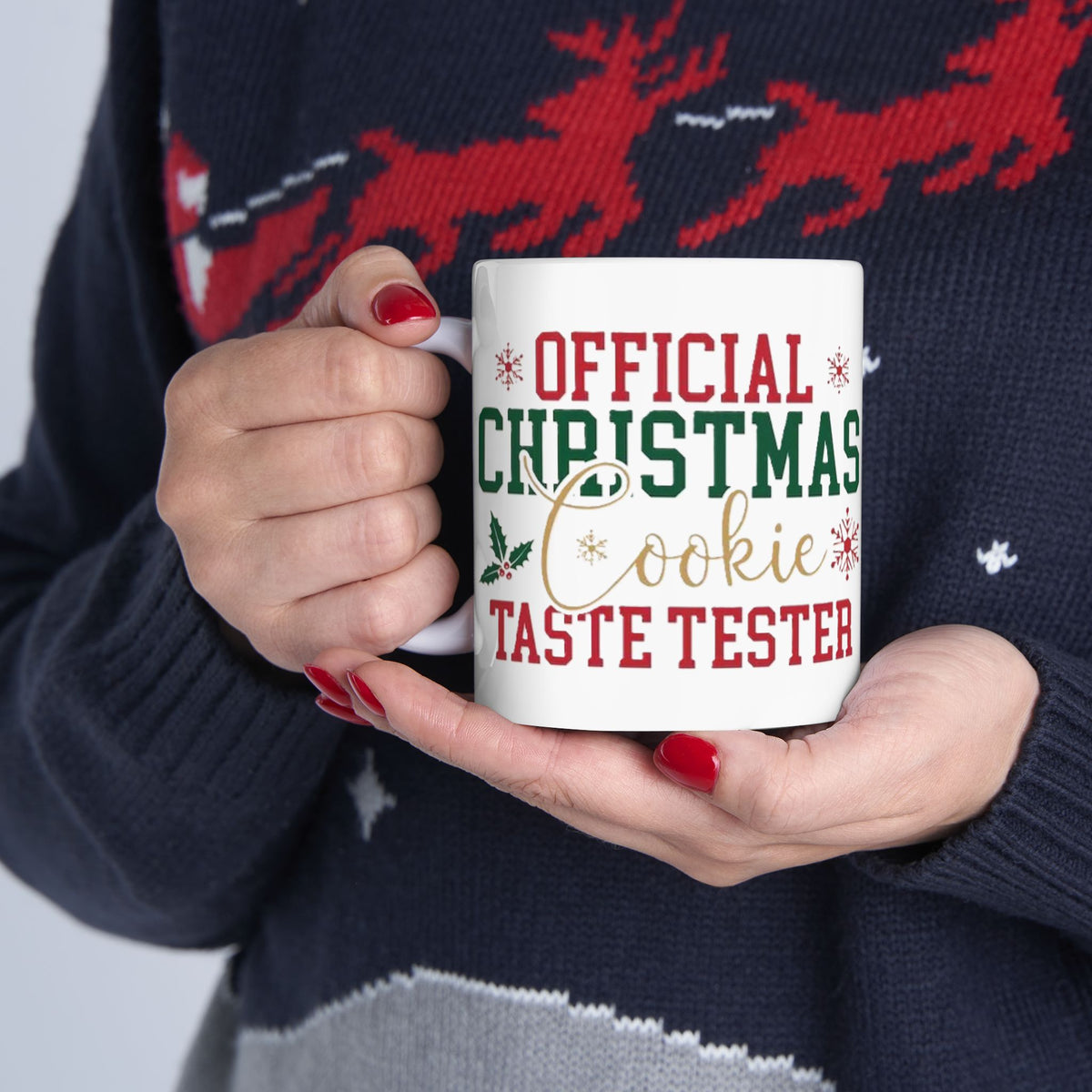 Official Christmas Cookie Taste Tester Ceramic Mug, (11oz, 15oz)