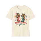 Christmas Cowboy Boots T-Shirt — "Merry Christmas Y’all" Holiday Tee