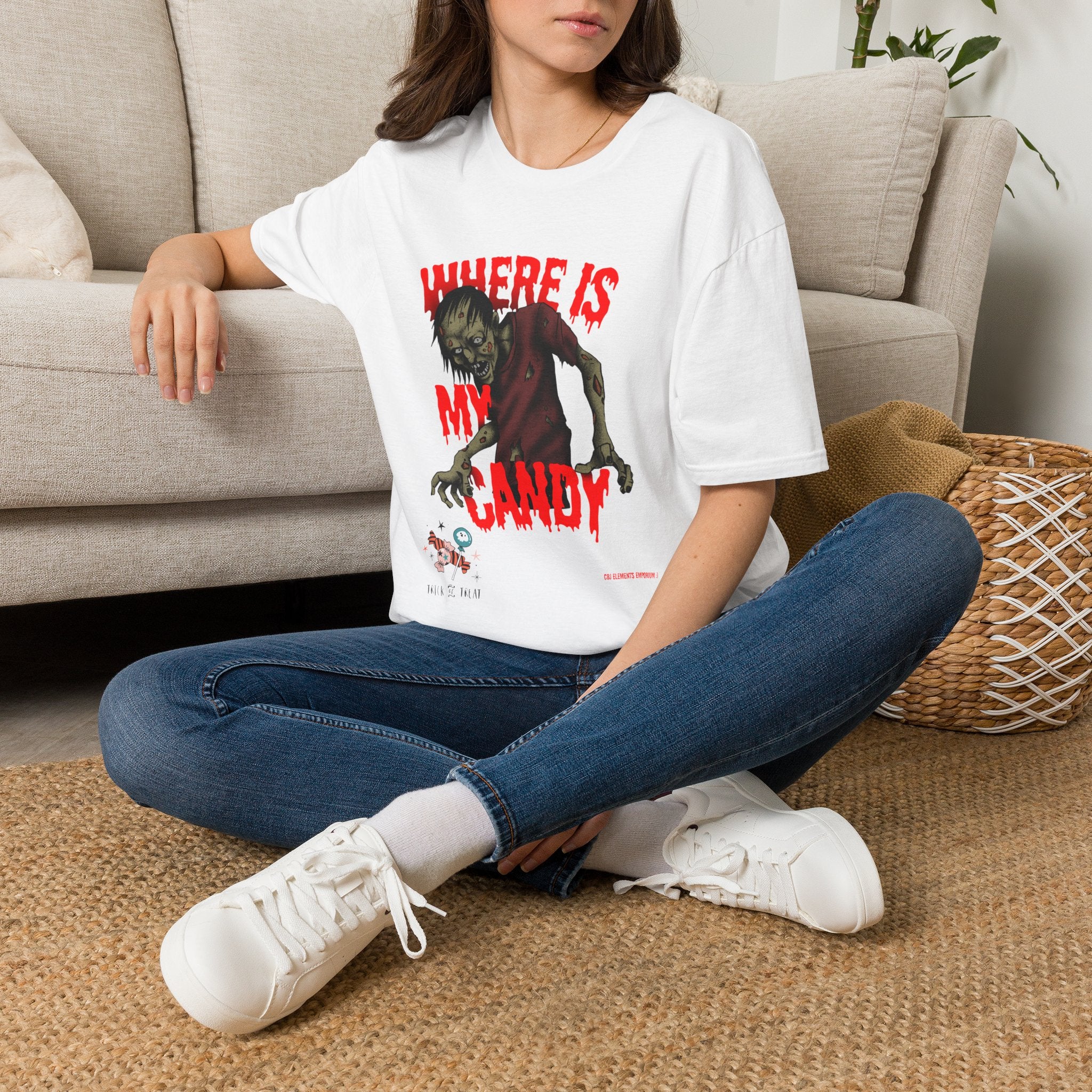 Trick or Treat to My Candy? Zombie Halloween Tee