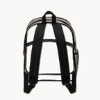 Clear Backpack with Black Heart Accent – Transparent School & Event Bag