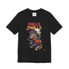 Chills and Thrills Skateboard Halloween T‑Shirt