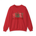 Christmas Crewneck Sweatshirt — "Merry Christmas" Plaid & Tree Design