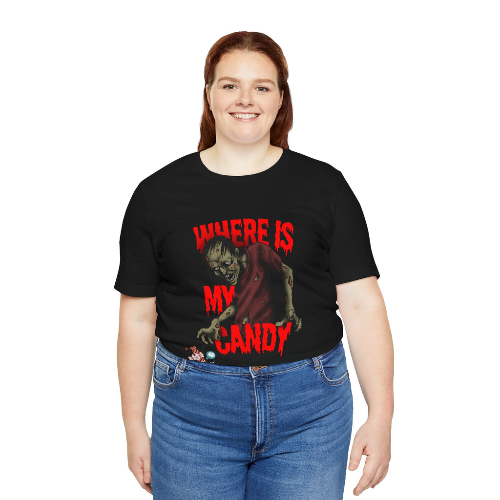Where Is My Candy? Zombie Halloween Tee