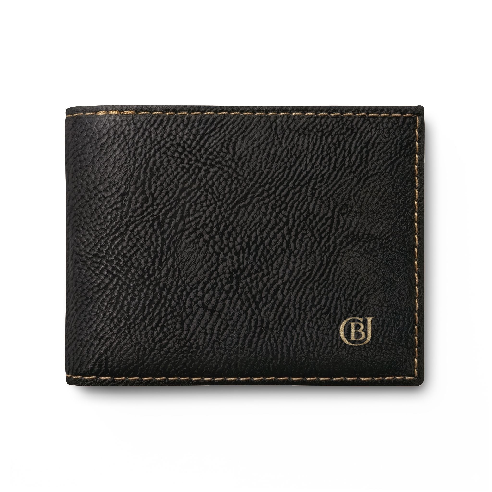 Slim Bi-Fold Wallet — Leather Flip Card Holder, Minimalist Everyday Wallet