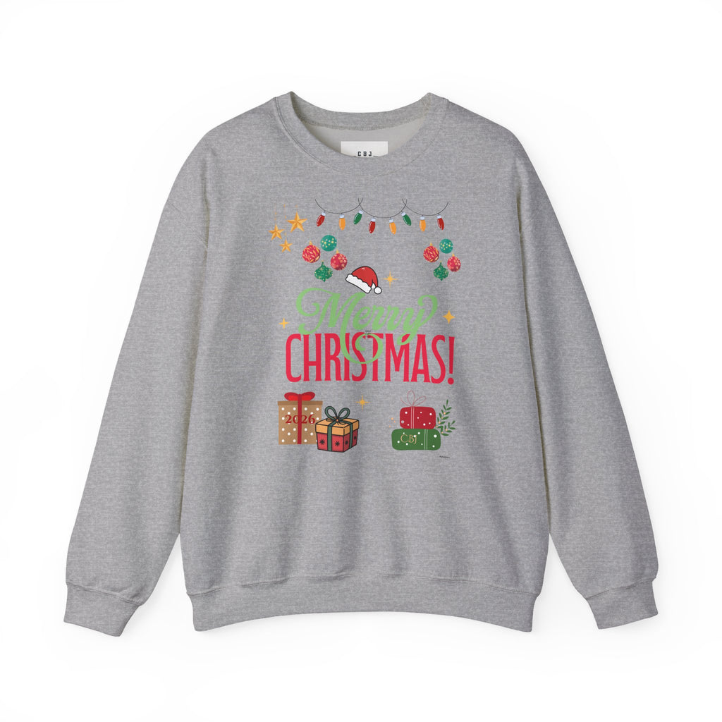 Merry Christmas Crewneck Sweatshirt — Festive Holiday Gift Sweater