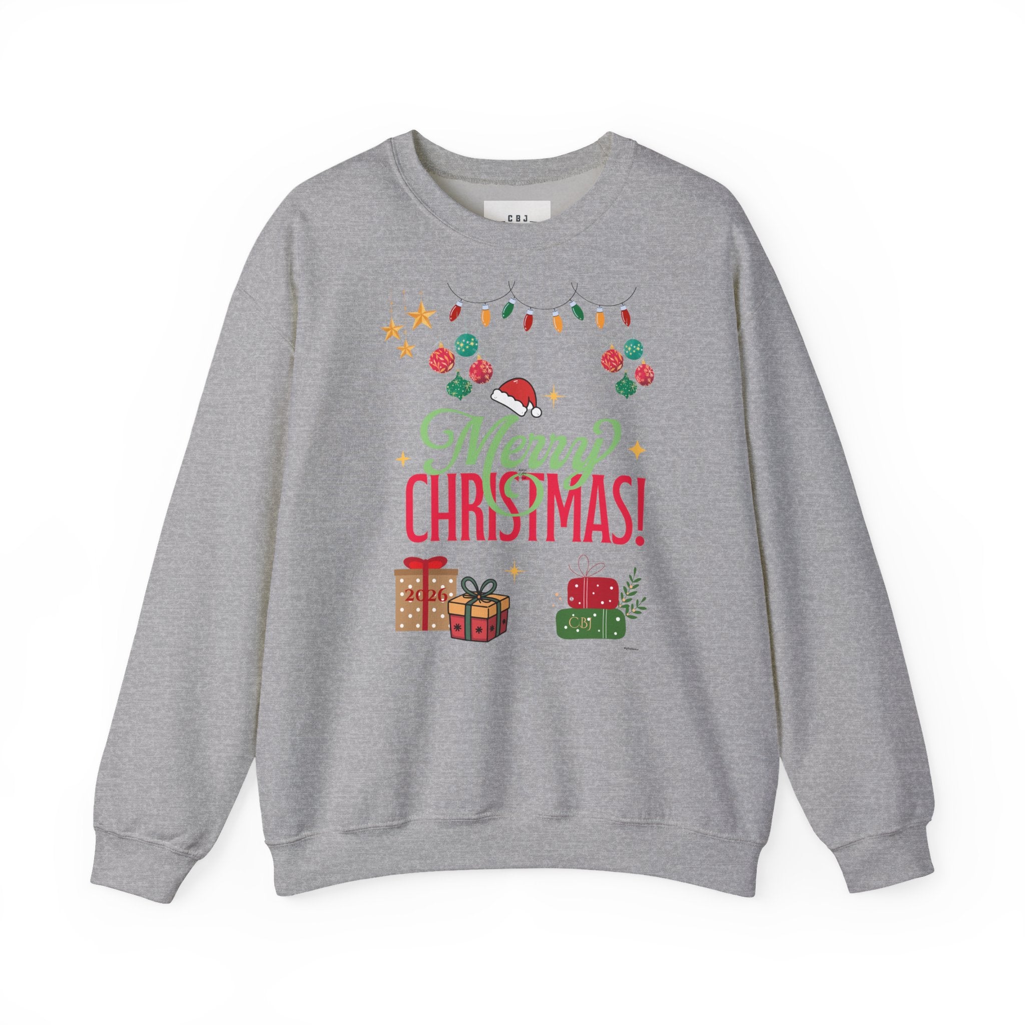 Merry Christmas Crewneck Sweatshirt — Festive Holiday Gift Sweater