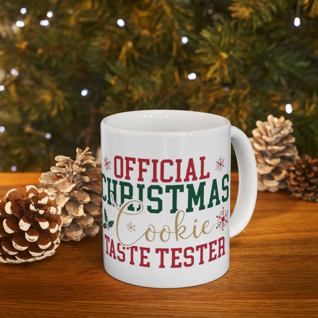 Official Christmas Cookie Taste Tester Ceramic Mug, (11oz, 15oz)