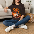 Hello Fall T-Shirt – Autumn Pumpkin Coffee Graphic Tee