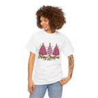 Christmas Tree Tee — Pink  "Merry Christmas" Holiday Shirt