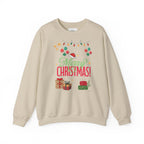 Merry Christmas Crewneck Sweatshirt — Festive Holiday Gift Sweater