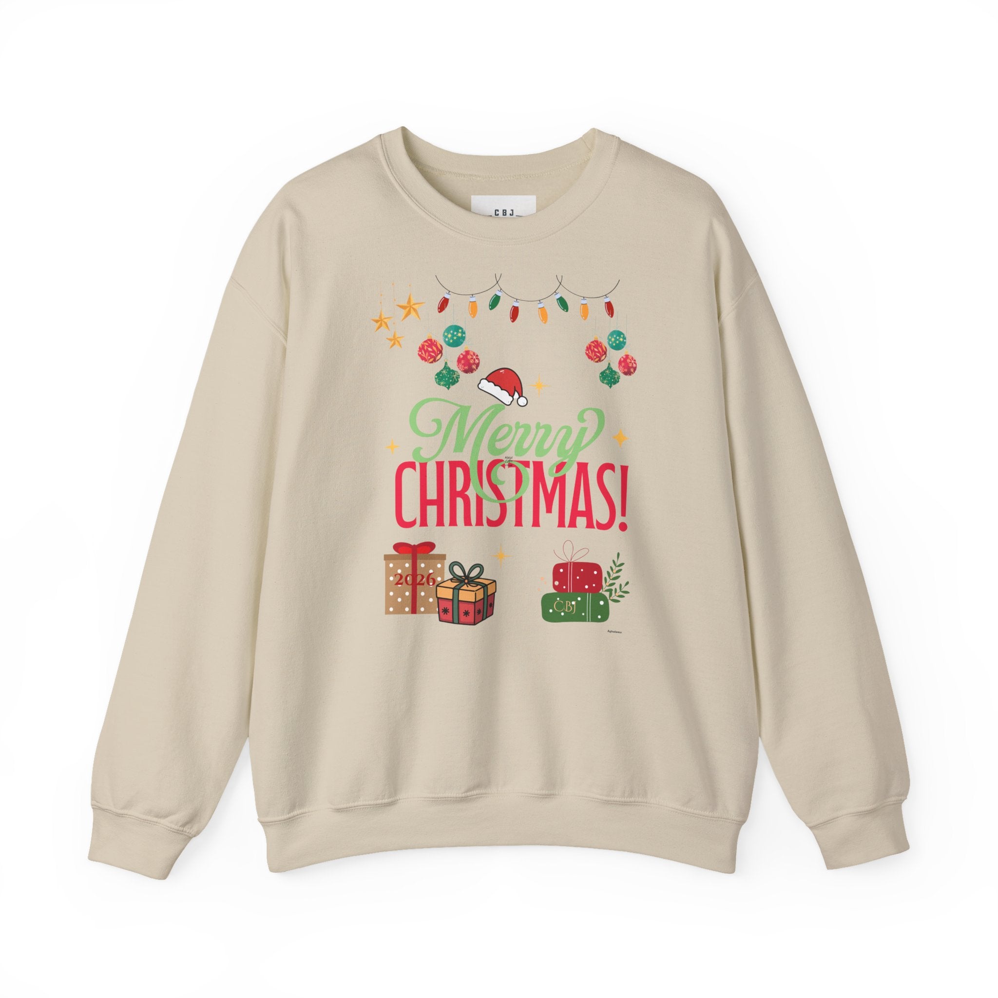 Merry Christmas Crewneck Sweatshirt — Festive Holiday Gift Sweater