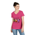 Halloween Coffee T‑Shirt — “Hocus Pocus I Need Coffee to Focus” Ladies' V‑Neck