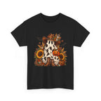 Cowgirl Ghost Halloween Tee — Fall Sunflower Pumpkin Costume Shirt