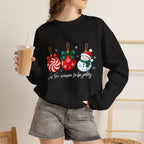 Christmas Ornaments Crew Sweatshirt — "Tis the Season to Be Jolly" Holiday Sweater