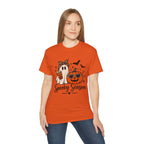 Spooky Season Tee — Cute Ghost & Jack-o'-Lantern Halloween Shirt