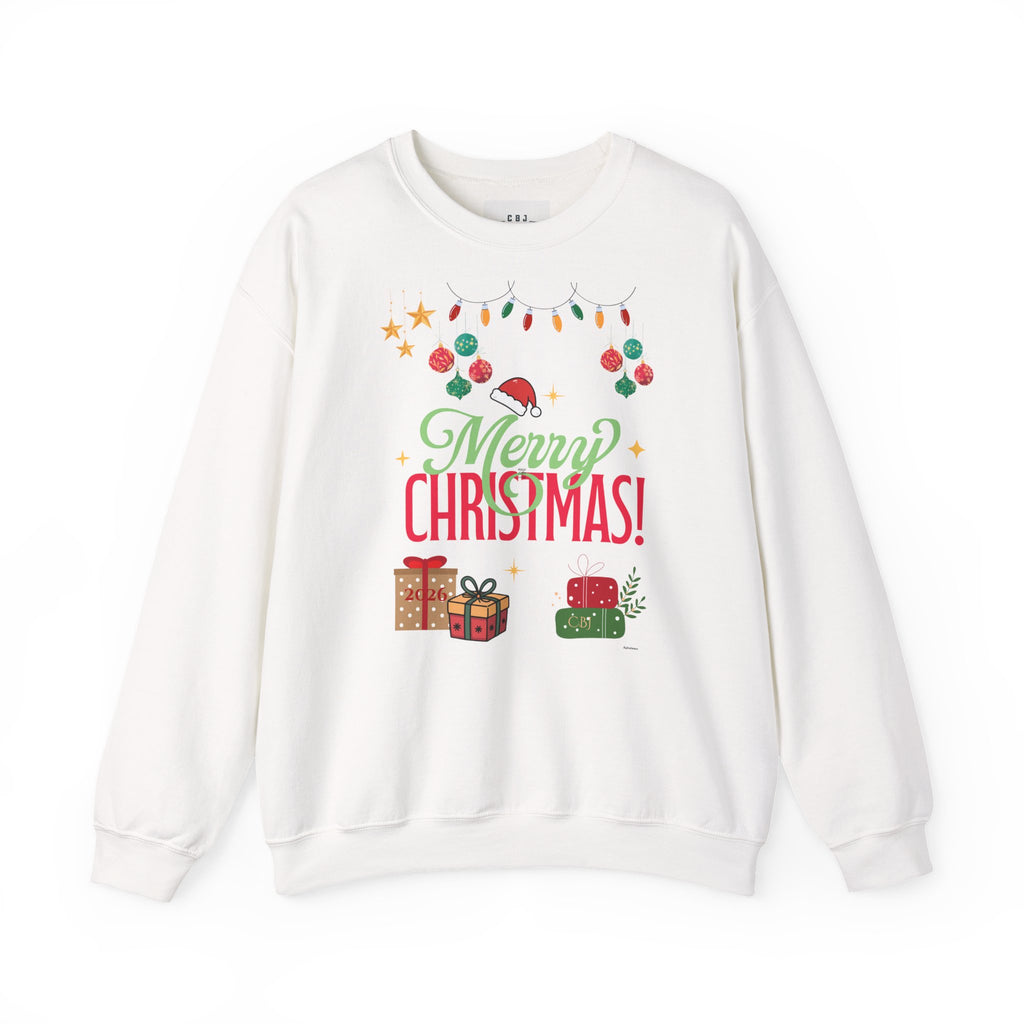 Merry Christmas Crewneck Sweatshirt — Festive Holiday Gift Sweater