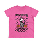 Pawsitively Spooky Cat Tee — Halloween Skeleton Kitten Shirt