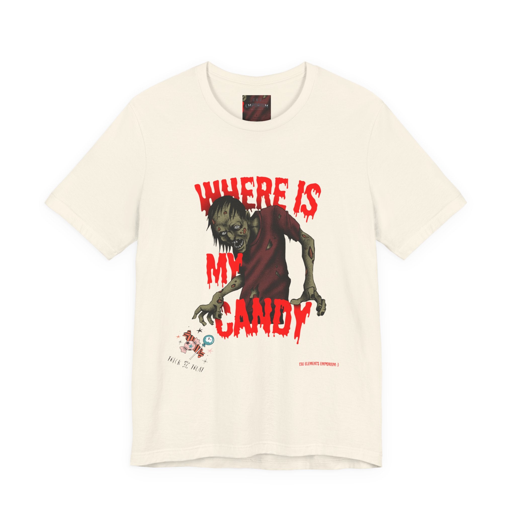 Where Is My Candy? Zombie Halloween Tee