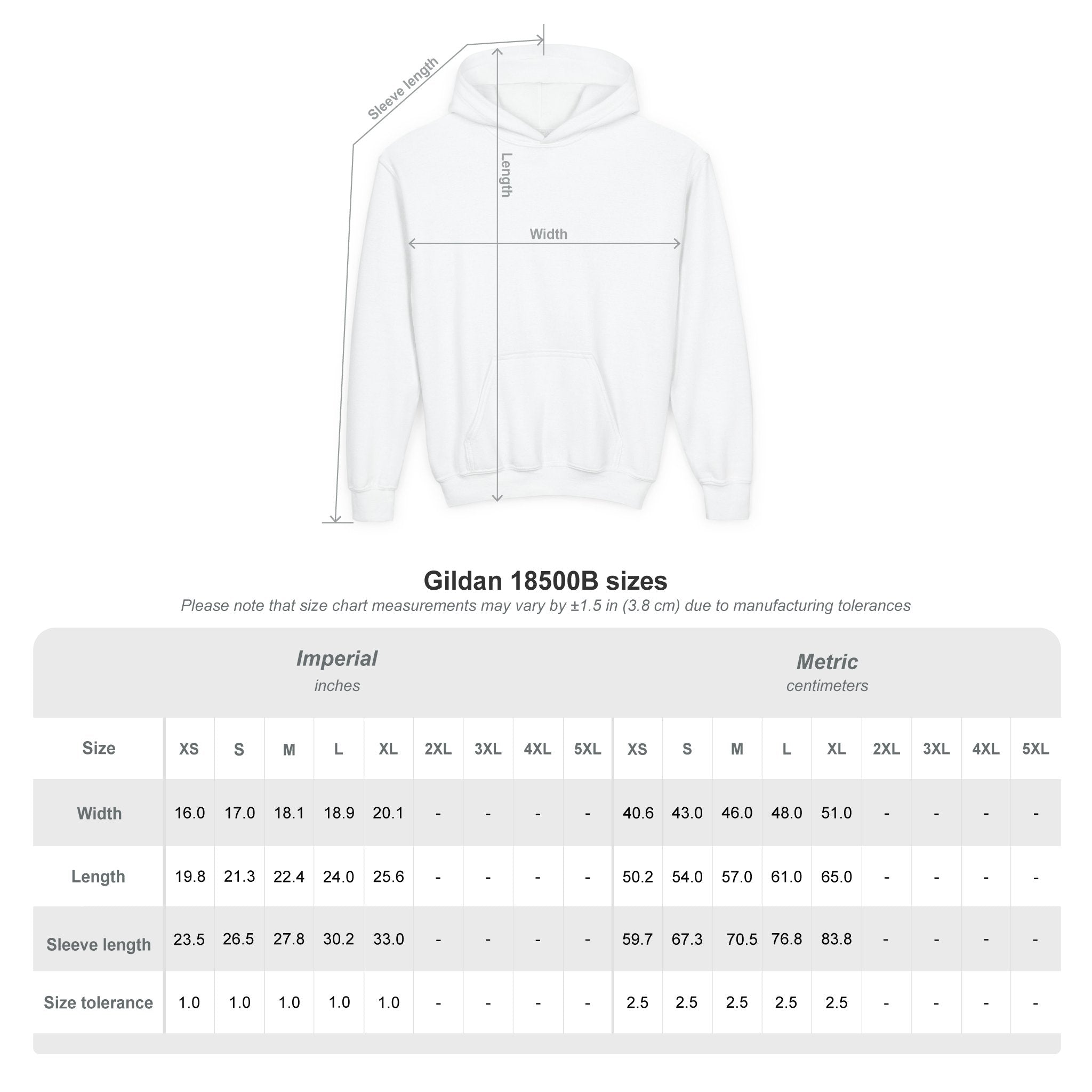 Youth Heavy Blend Hooded Sweatshirt