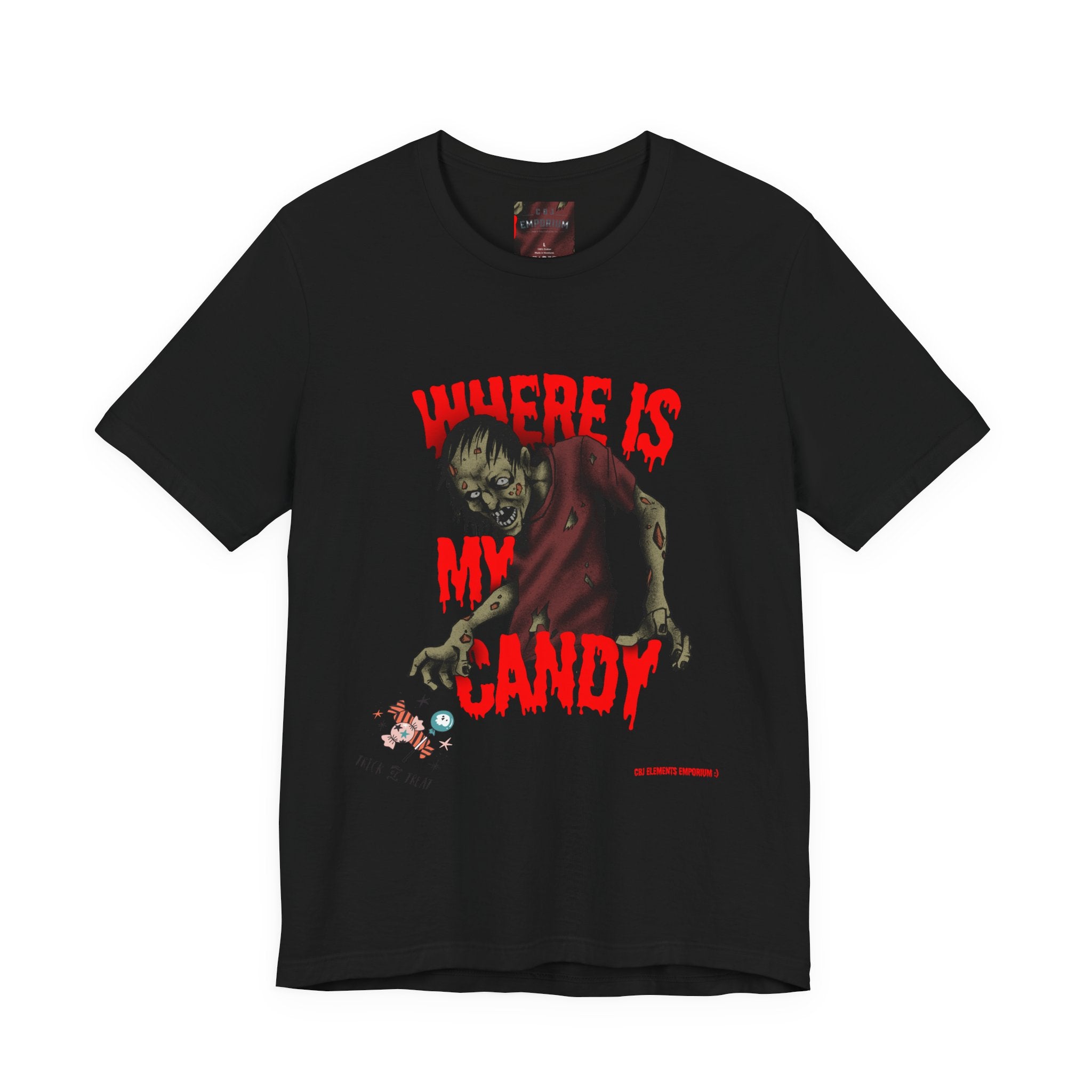 Where Is My Candy? Zombie Halloween Tee