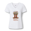 Bloom in Kindness V-Neck Tee