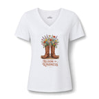 Bloom in Kindness V-Neck Tee