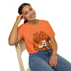 Hello Fall T-Shirt – Autumn Pumpkin Coffee Graphic Tee