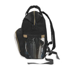 Diaper Backpack — Black Marble Multifunctional Baby Bag