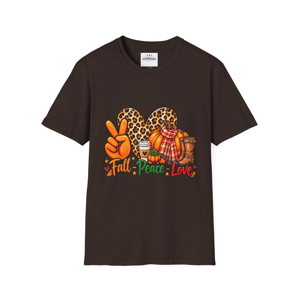 Leapard Heart pumkin scarf fall-Peace Love