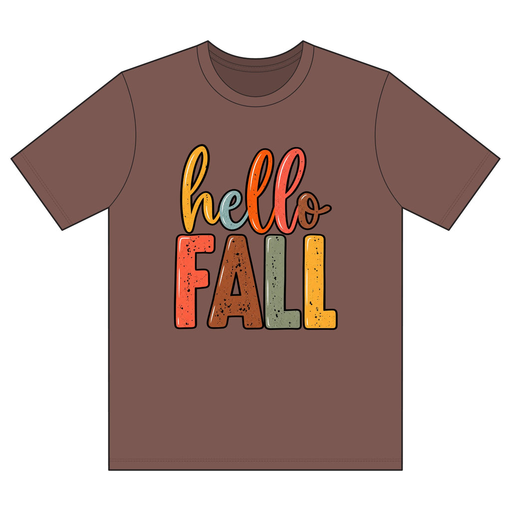 Hello Fall T-Shirt – Cozy Autumn Graphic Tee
