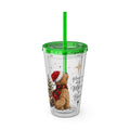 Doodle Dog Wish -Tumbler with Straw, 16oz